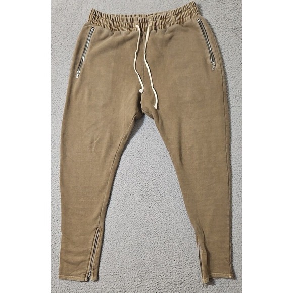 Represent Men's Brown Elastic Waist Joggers Tapered Leg Athletic‎ Pants Size XL - Picture 1 of 7